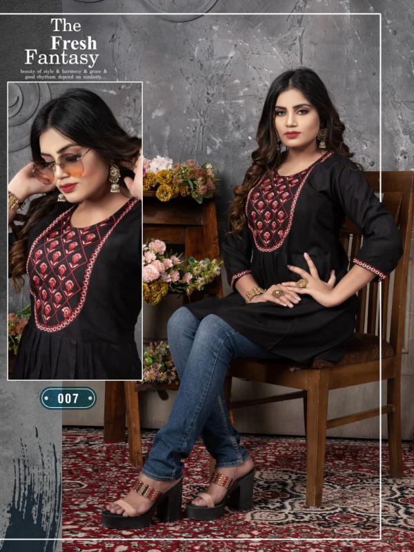 Aagya Tunic Vol 2 Rayon Slub Designer Kurti Collection